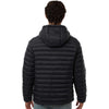 Weatherproof Men's Black Lightweight Poly-Filled Hooded Puffer Jacket