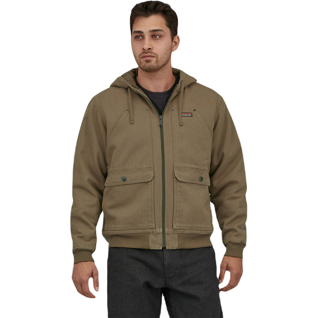 Patagonia Men's Dark Ash Iron Forge Hemp Canvas Hooded Jacket