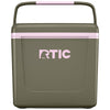 RTIC Olive/Pale Pink 8 QT Road Trip Personal Cooler