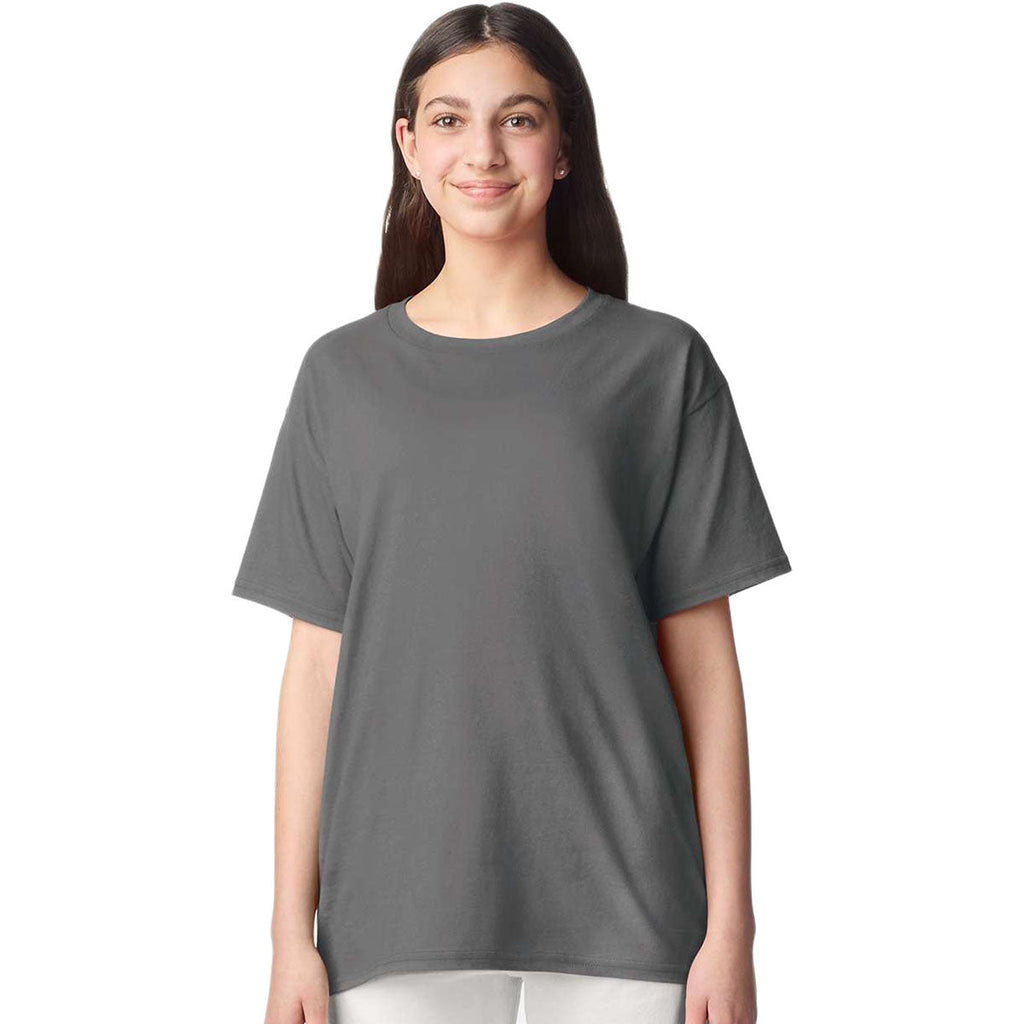 Gildan Youth Charcoal Light Cotton T-Shirt