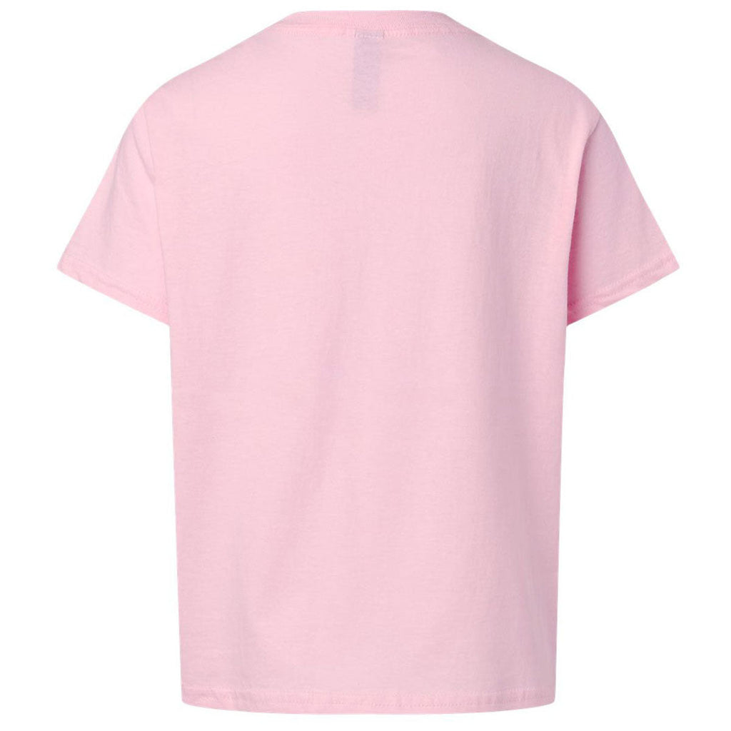 Gildan Youth Light Pink Light Cotton T-Shirt
