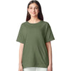 Gildan Youth Military Green Light Cotton T-Shirt