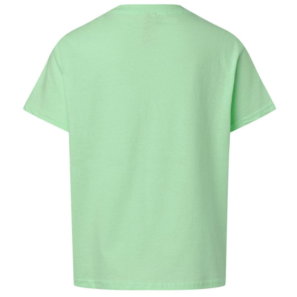 Gildan Youth Mint Green Light Cotton T-Shirt