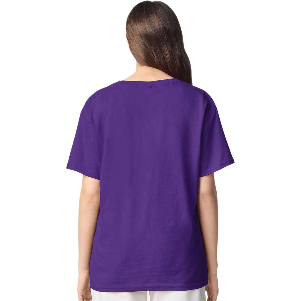 Gildan Youth Purple Light Cotton T-Shirt