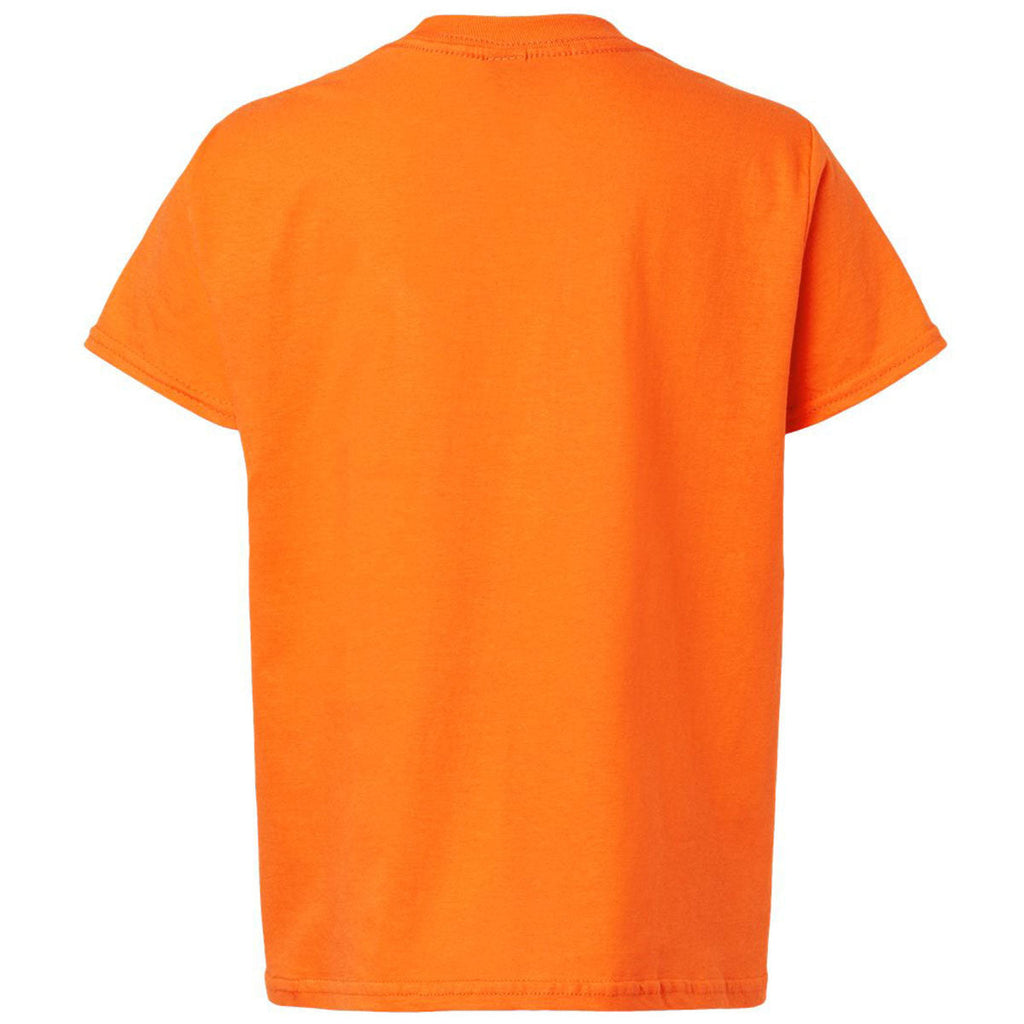 Gildan Youth Safety Orange Light Cotton T-Shirt