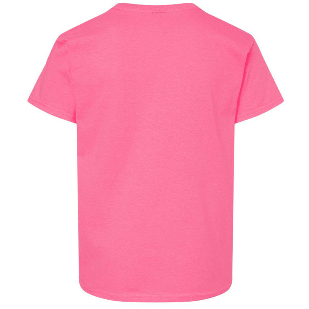 Gildan Youth Safety Pink Light Cotton T-Shirt