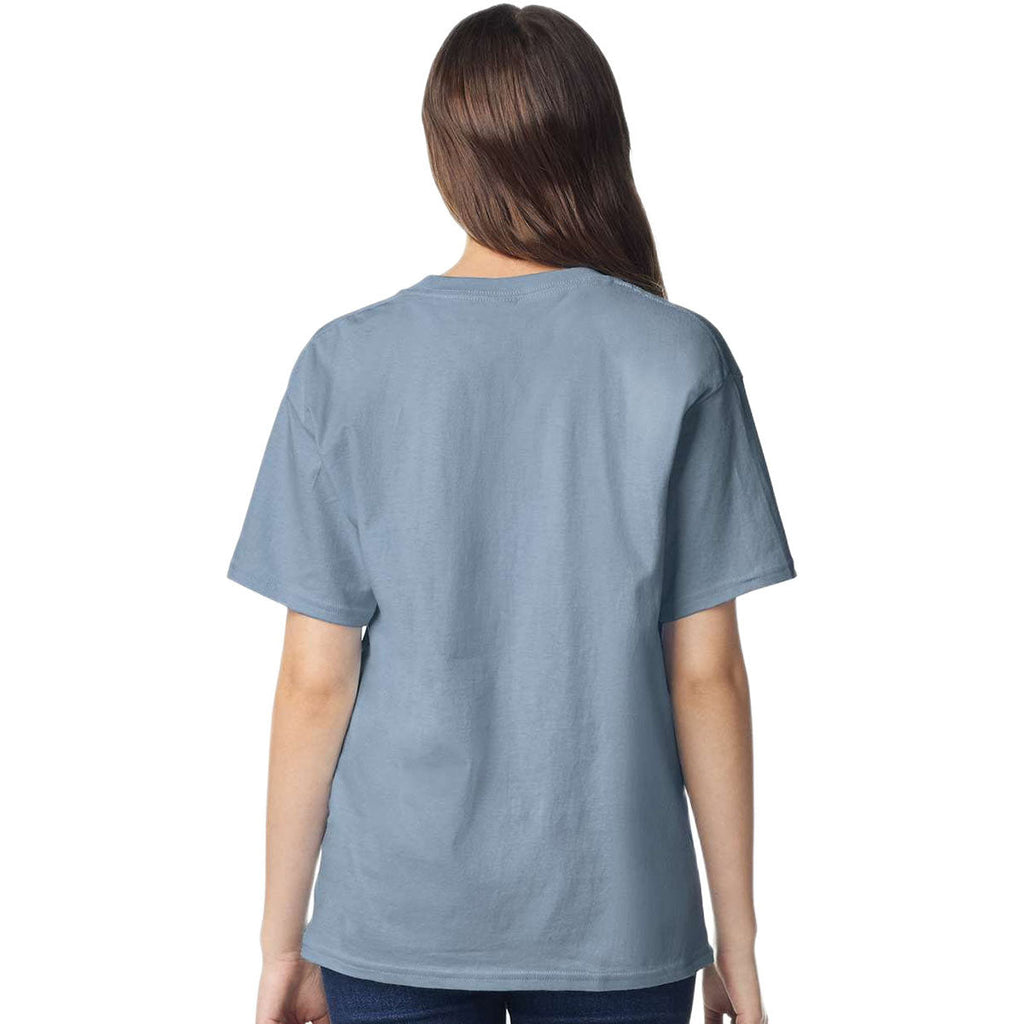Gildan Youth Stone Blue Light Cotton T-Shirt