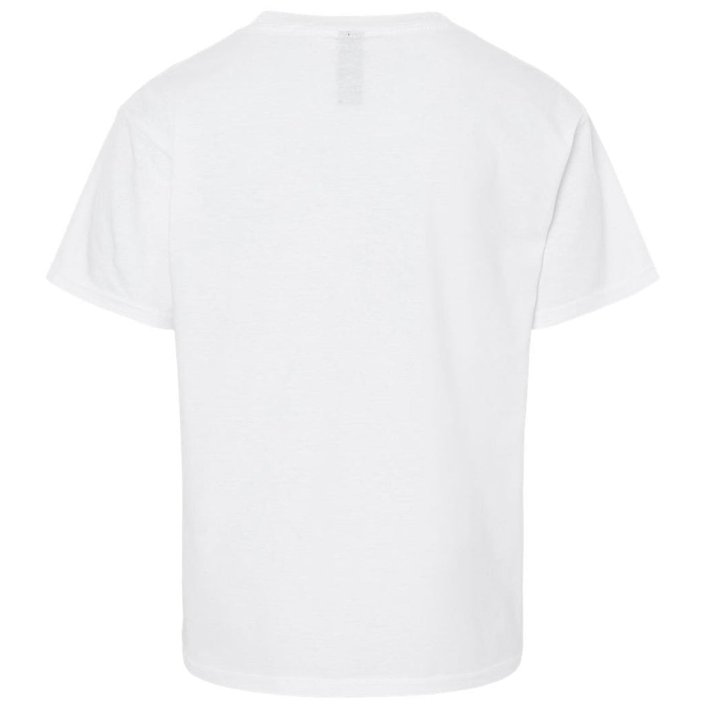 Gildan Youth White Light Cotton T-Shirt
