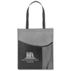 Hit Grey with Black Pisces rPET Non-Woven Tote Bag