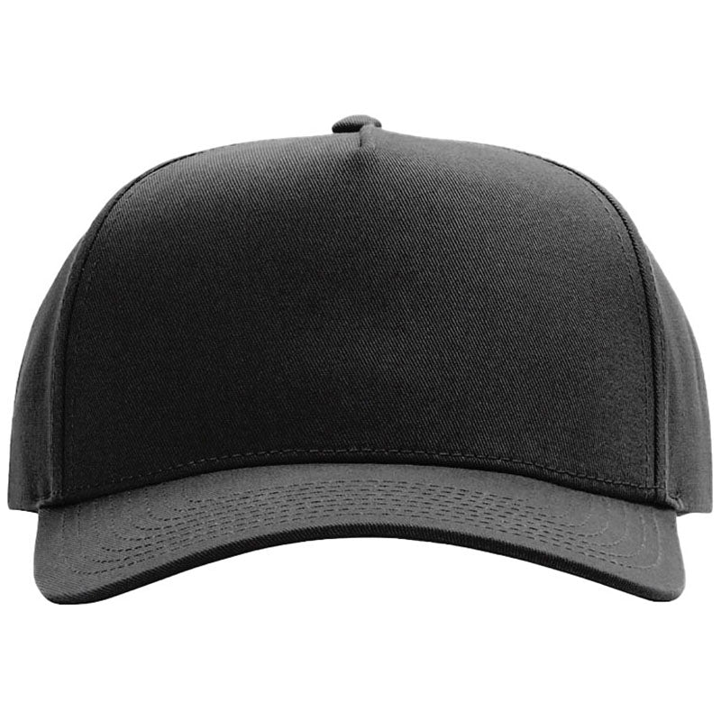 Richardson Black Full Fabric 5-Panel Champ