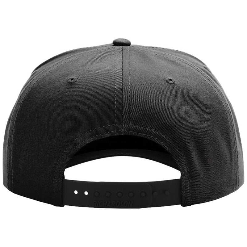 Richardson Black Full Fabric 5-Panel Champ
