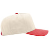 Richardson Cream/Cream/Red Full Fabric 5-Panel Champ