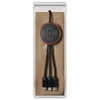 SCX Design Black 5-in-1 Bamboo 5W Wireless Charging Cable