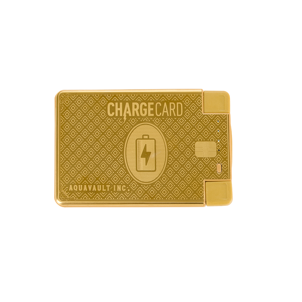 AquaVault Gold ChargeCard Power Bank 2,300 mAh