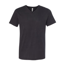 Bella + Canvas Unisex Solid Black Triblend Short-Sleeve V-Neck T-Shirt