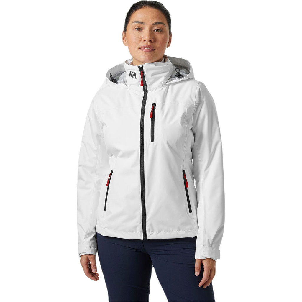 Helly Hansen Women's White Crew Hooded Midlayer Jacket 2.0