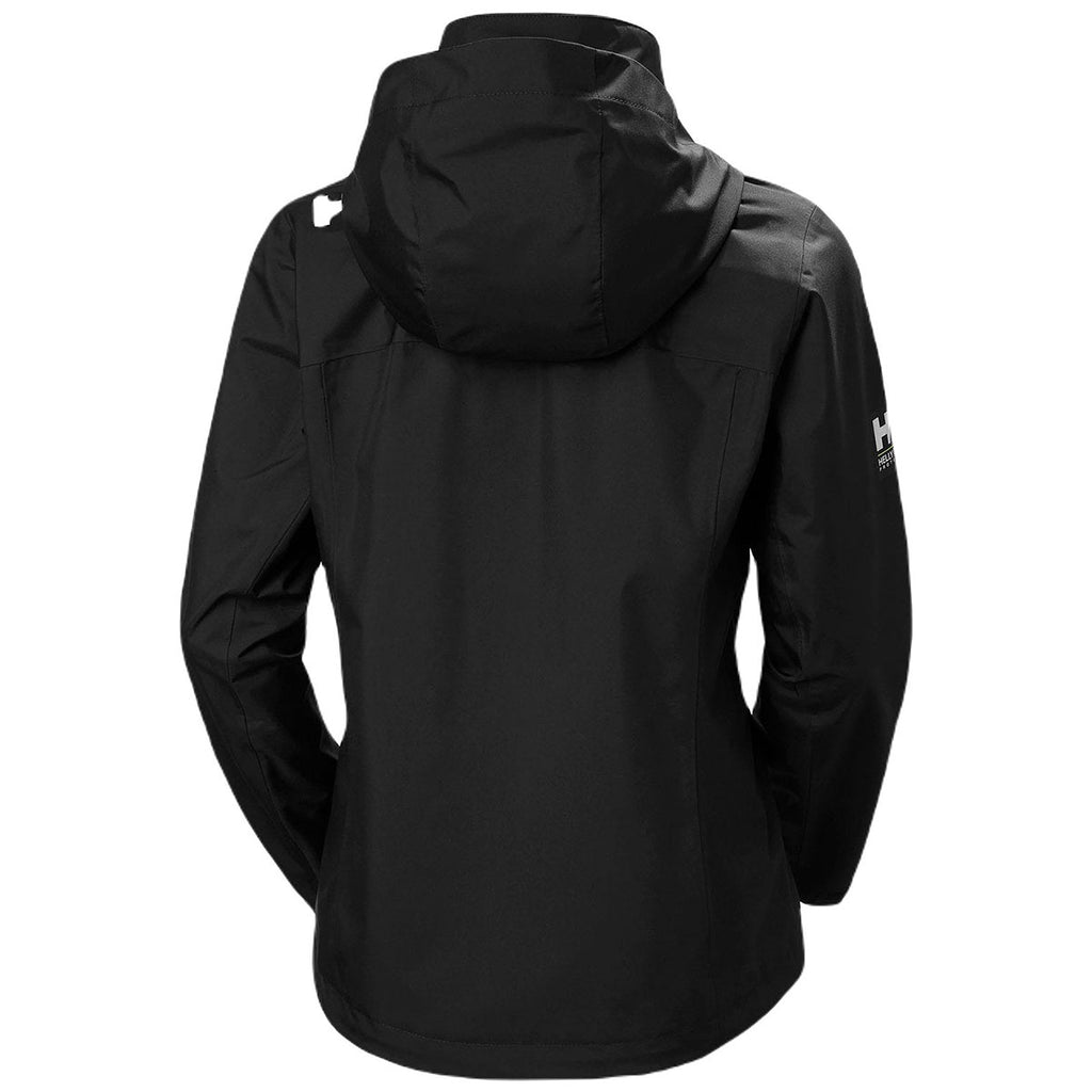 Helly Hansen Women's Black Crew Hooded Jacket 2.0