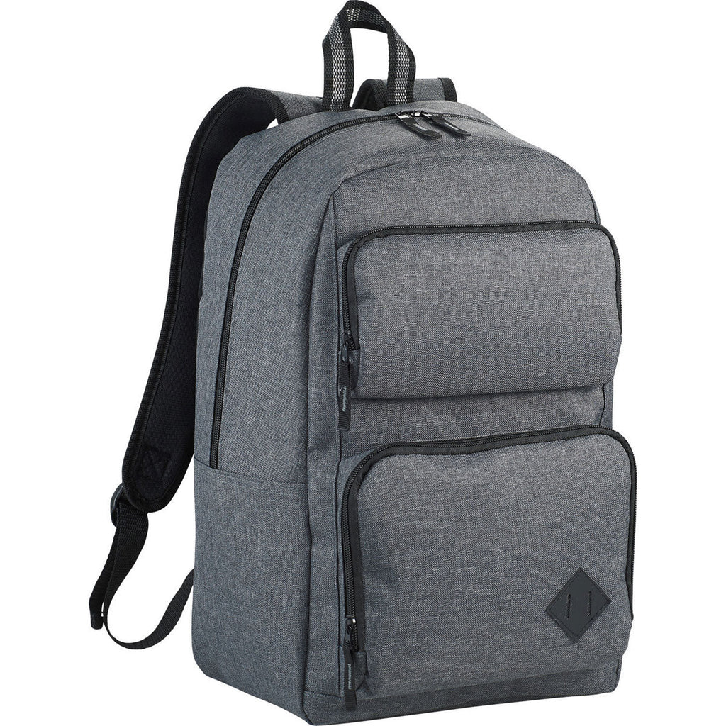 48-Hour Leed's Charcoal Graphite Deluxe 15" Computer Backpack