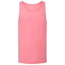 Bella + Canvas Unisex Neon Pink Heather CVC Tank