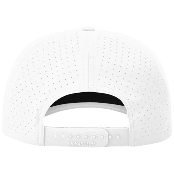 Richardson White/White Black Laser Perf Performance Rope Cap