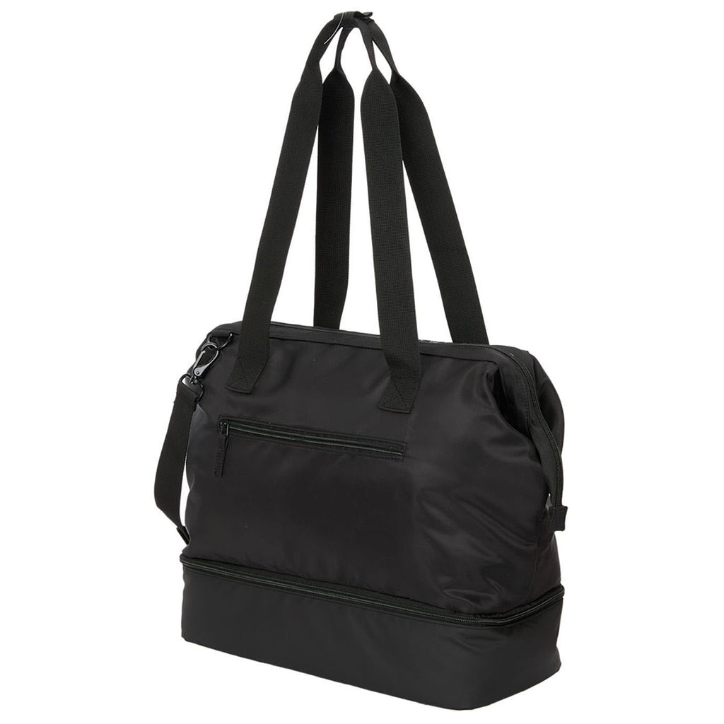 Leed's Black Daybreak Recycled Weekender Tote
