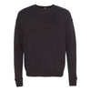 Bella + Canvas Unisex Black Drop Shoulder Fleece Sweatshirt