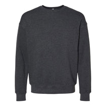 Bella + Canvas Unisex Dark Grey Heather Drop Shoulder Fleece Sweatshirt