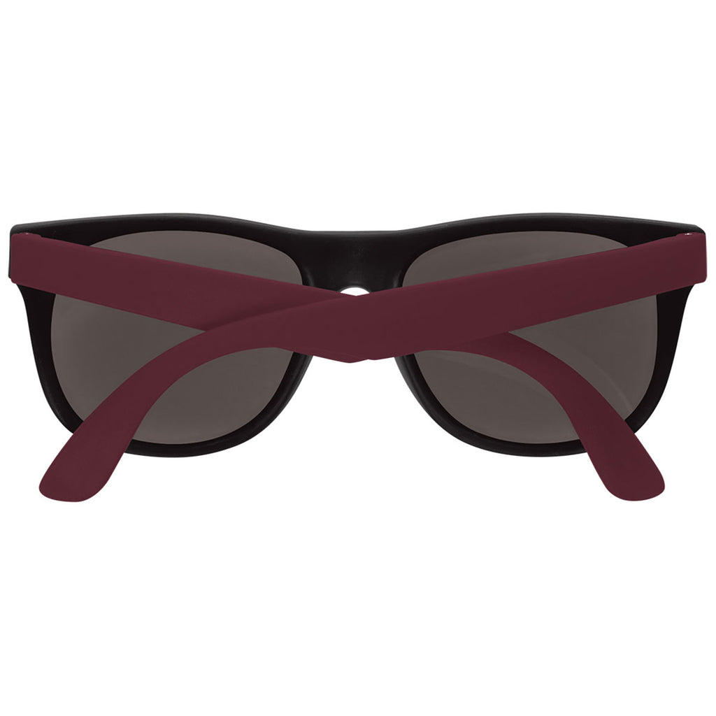 Hit Maroon Rubberized Sunglasses