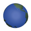 Hit Blue Globe Shape Stress Reliever