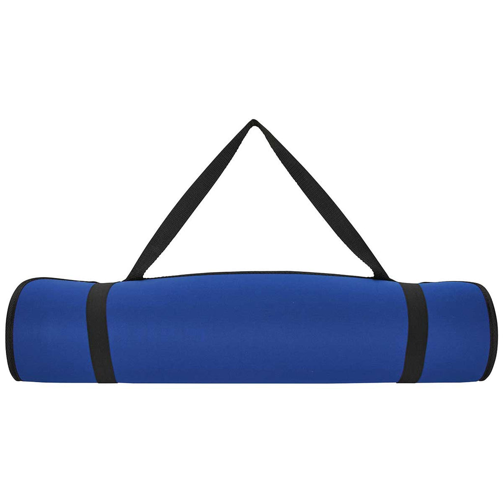 48-Hour BIC Blue Yoga Mat with Shoulder Strap