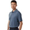 AllPro Men's Heather Navy Pro-Lock Performance Polo