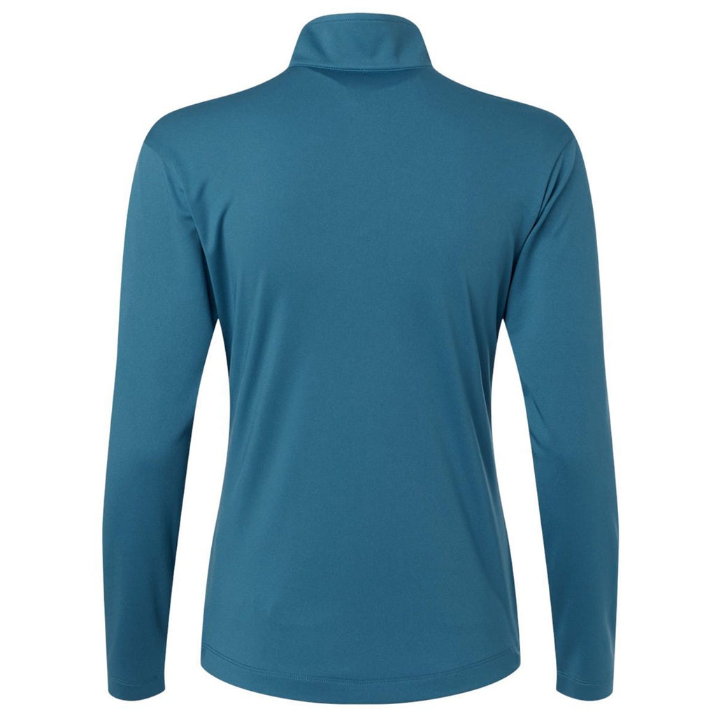 AllPro Women's Pacific Blue Pro-Lock Performance Quarter-Zip Pullover