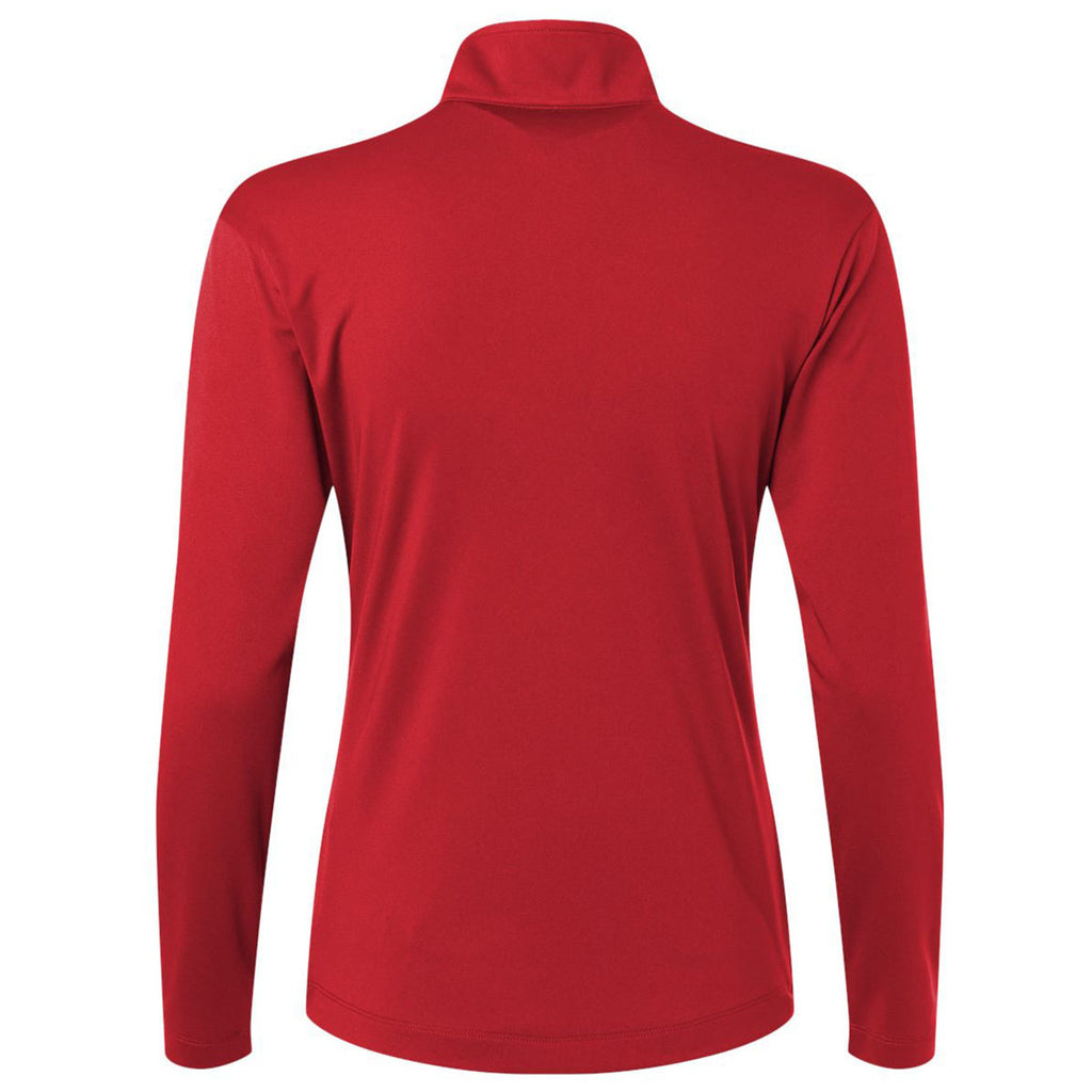 AllPro Women's Red Pro-Lock Performance Quarter-Zip Pullover