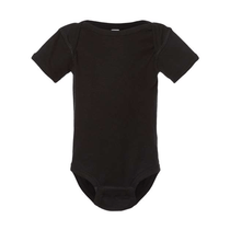 Rabbit Skins Black Infant Baby Rib Bodysuit