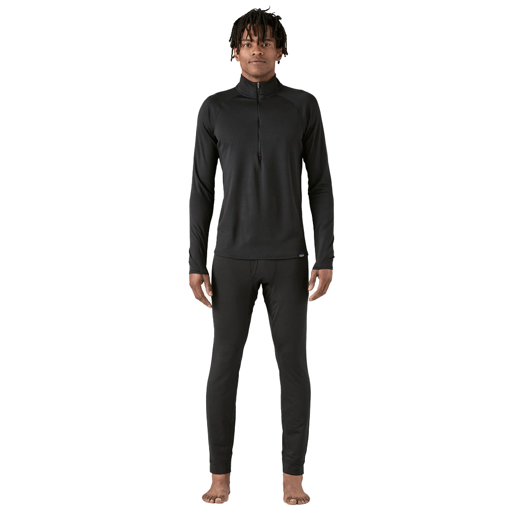 Patagonia Men's Black Capilene Midweight Zip-Neck