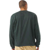 Bella + Canvas Men's Hunter Green 7.5 oz Heavyweight Long Sleeve Tee