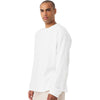 Bella + Canvas Men's White 7.5 oz Heavyweight Long Sleeve Tee