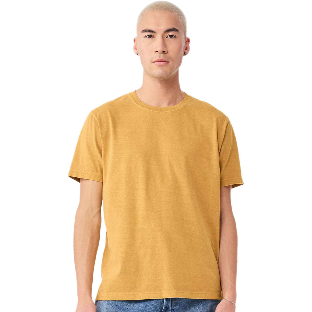 Bella + Canvas Unisex Washed Mustard Heavyweight Garment-Dyed Tee