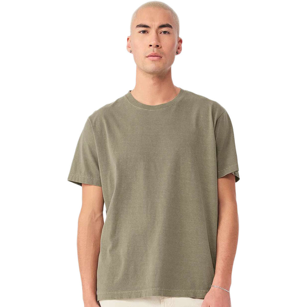 Bella + Canvas Unisex Washed Olive Heavyweight Garment-Dyed Tee