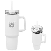 Hit White 40 Oz. Quest Stainless Steel Tumbler