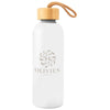 Hit White 25 Oz. Blaire Recycled Aluminum Bottle With Bamboo Lid