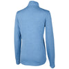 Charles River Women's Light Blue Heather Vista Tri-Blend Quarter Zip