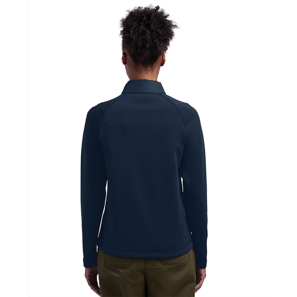 Charles River Women's Navy Lotus Hybrid Puffer Jacket