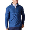 Straight Down Men's Indigo Crusher Quarter Zip