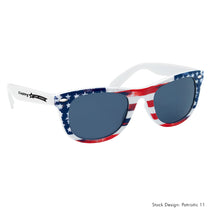 Hit White Patriotic Malibu Sunglasses