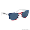 Hit White Patriotic Malibu Sunglasses