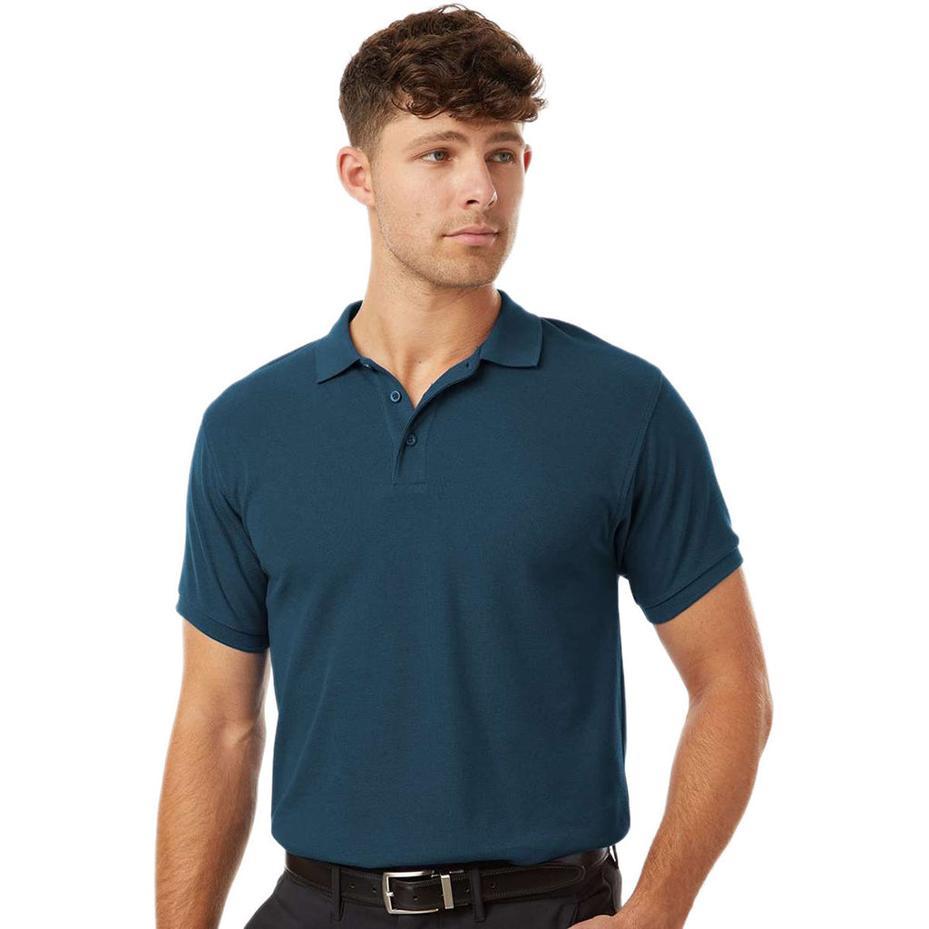 AllPro Men's Atlantic Blue Pique Polo