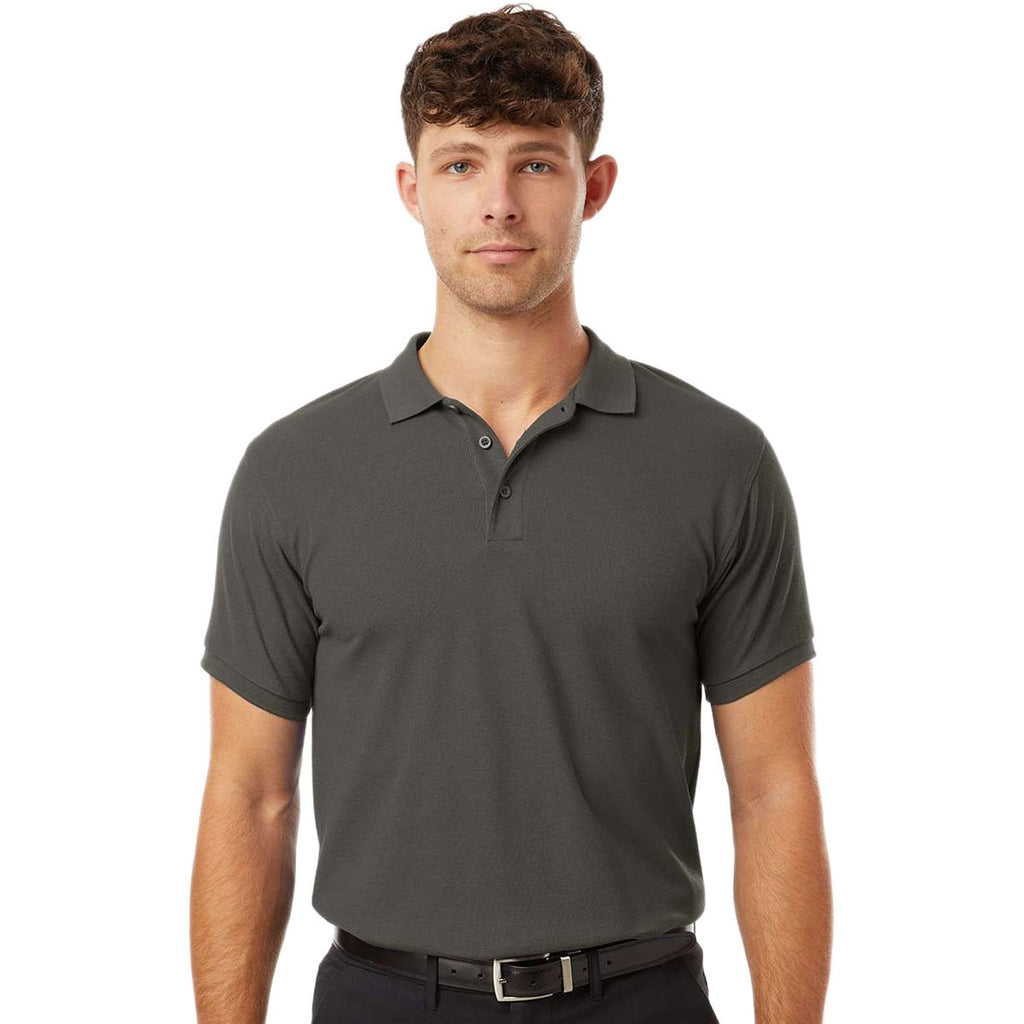 AllPro Men's Charcoal Pique Polo