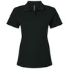 AllPro Women's Black Pique Polo