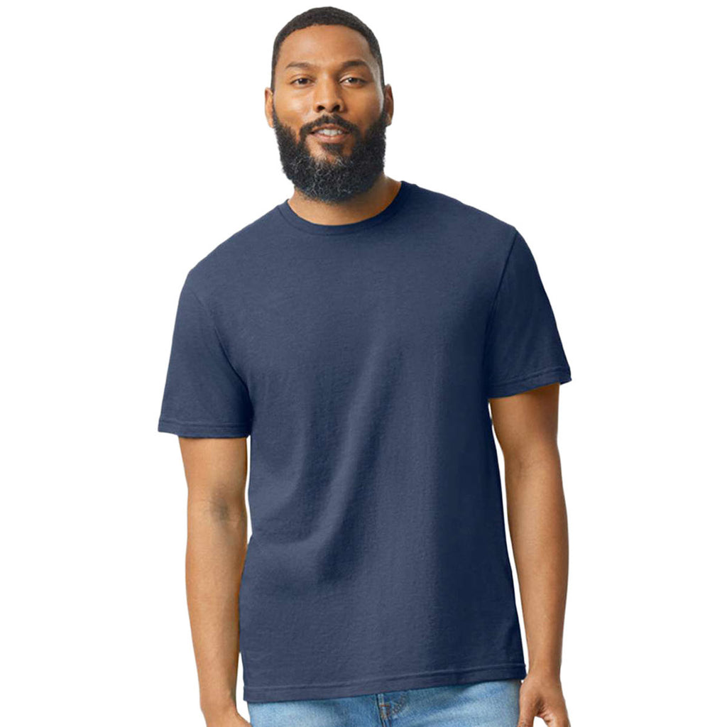 Gildan Unisex Navy Mist Softstyle CVC T-Shirt